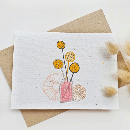 Plantable Billy Buttons Card