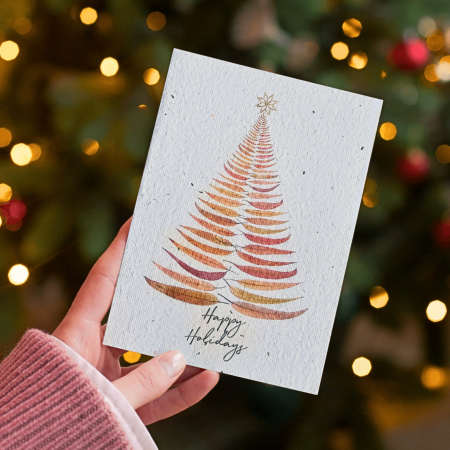 Autumn Gum Happy Holidays Card