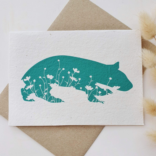 Plantable Wombat Card