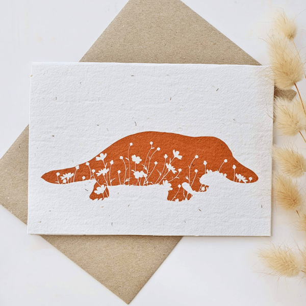 Plantable platypus card