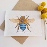 Bluebanded Bee Plantable Card